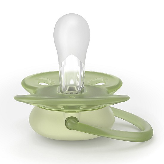 Подаръчен Нощен комплект шише Natural Response 260 мл flow 3 + залъгалка 0-6 м Philips AVENT - светещи в тъмното