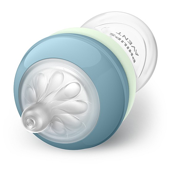 Подаръчен Нощен комплект шише Natural Response 260 мл flow 3 + залъгалка 0-6 м Philips AVENT - светещи в тъмното