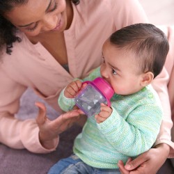 Philips AVENT Чаша за лесен преход с дръжки мек силиконов накрайник 200мл момиче SCF551/03