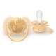 Залъгалки Ultra Soft Philips AVENT + стерилизаторна кутия птица/катерица 6-18м неутрални цветове, plant based, 2бр/оп