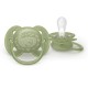Залъгалки Ultra Soft Philips Avent + стерилизаторна кутия 18м+, с декорация сърна/гъска, plant based, 2бр/оп