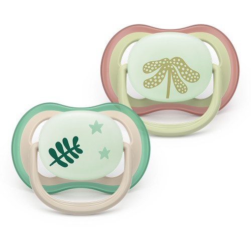 Залъгалки Ultra Air Night Philips AVENT 6-18м пастелни 2 бр неутрални