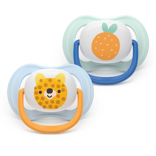 Залъгалки Ultra Air Happy Philips AVENT 0-6м плод/мече 2 бр