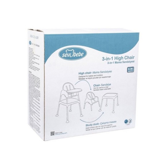 SeviBaby Столче за хранене 3 в 1 6м+ 