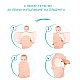 SeviBaby Антистрес завивка за новородено розови цветя