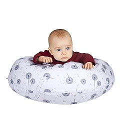Възглавница за бременност и кърмене 2 части SeviBaby сиви глухарчета