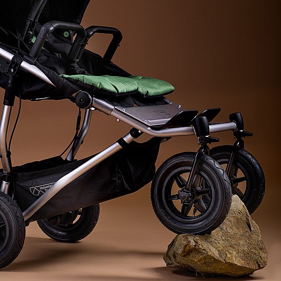 Mountain Buggy Количка за близнаци или породени деца  Duet Plus V4 колекция Heritage в син цвят Ocean