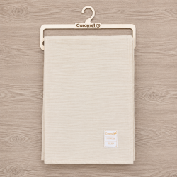 Бебешка муселинова пелена Caramel Premium Quality 90x75 см, екрю