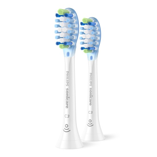 Глава C3 Premium Plaque Defense за електрическа четка за зъби Philips Sonicare 2 бр. бяла BrushSync 