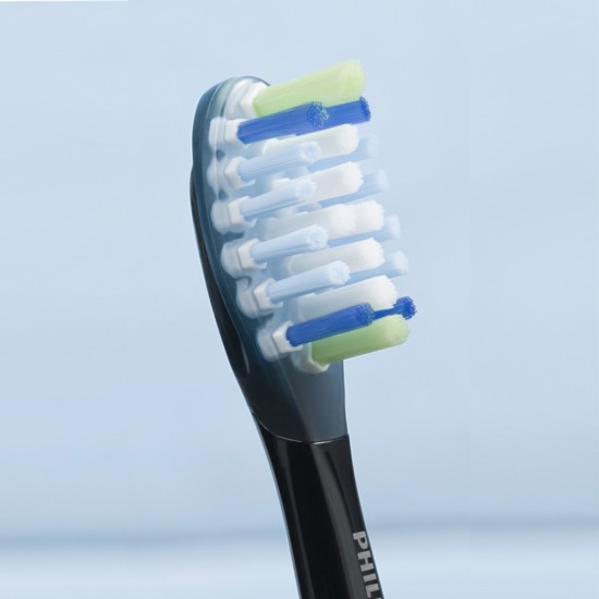 Глава C3 Premium Plaque Defense за електрическа четка за зъби Philips Sonicare 2 бр. черна BrushSync 