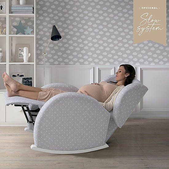 Micuna Люлеещ се стол FLOR със система Slow System, сиво