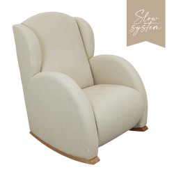Люлеещ се стол Micuna FLOR със система Slow System, wood/beige