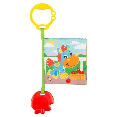 Текстилна книжка за количка с гризалка Story Time Playgro 0м+