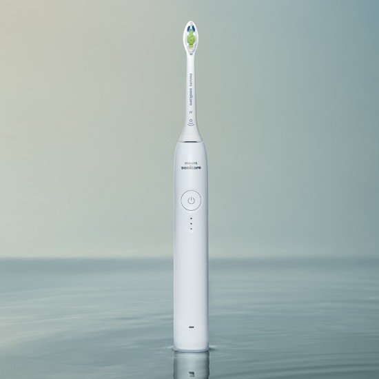 Електрическа четка за зъби Next-Generation Philips Sonicare Серия 3100, бяла с 2бр накрайника Optimal White