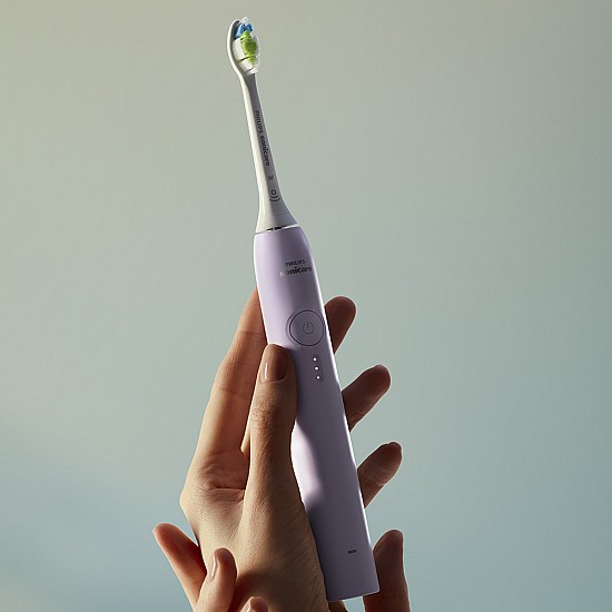 Електрическа четка за зъби Next-Generation Philips Sonicare Серия 3100, люляк с калъф за пътуване