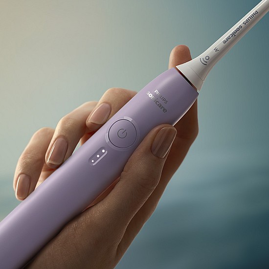 Електрическа четка за зъби Next-Generation Philips Sonicare Серия 3100, люляк с калъф за пътуване