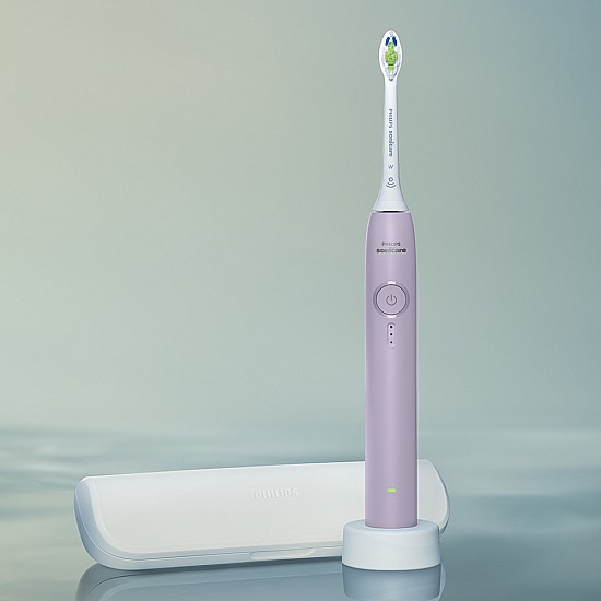 Електрическа четка за зъби Next-Generation Philips Sonicare Серия 3100, люляк с калъф за пътуване