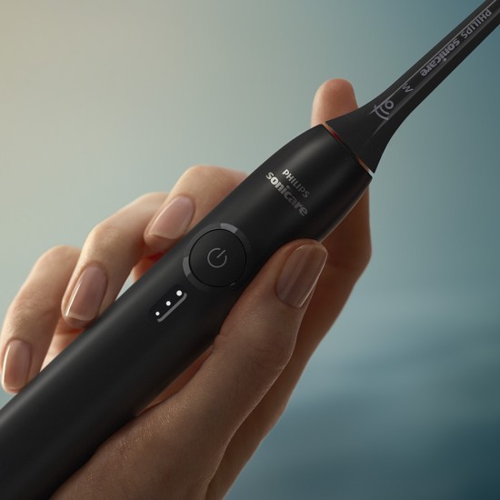 Електрическа четка за зъби Next-Generation Philips Sonicare Серия 3100, черна с калъф за пътуване