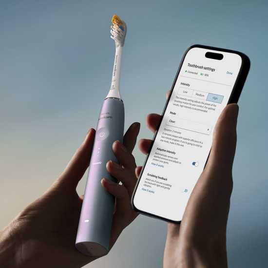 Philips Sonicare Електрическа четка за зъби Prestige със SenseIQ технология, бебешко синьо