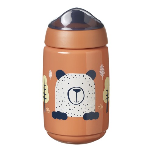 Неразливаща се чаша с твърд накрайник SUPERSTAR Tommee Tippee 390 мл 12м+ оранж