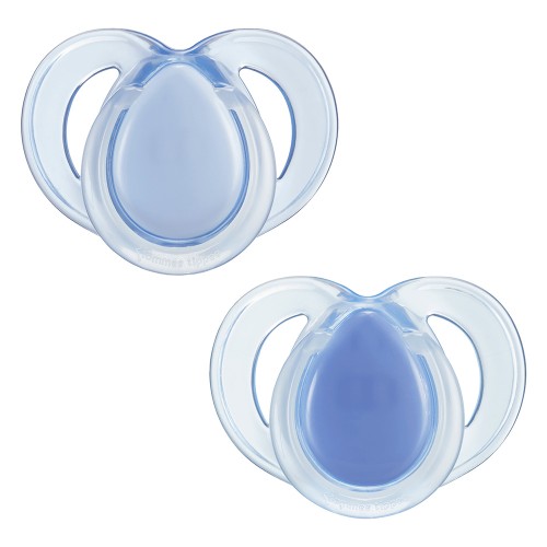 Залъгалки Tommee Tippee Night Time  18-36м тъмно сини 2 бр