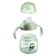 Неразливаща се чаша с мек накрайник SOFT SPOUT Tommee Tippee, 150мл, зелена с декорация бухал