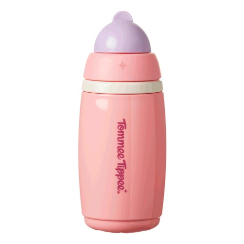 Неразливаща се термочаша със сламка Active Straw Tommee Tippee 266 мл 12м+ розова