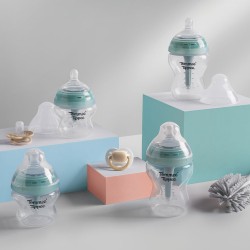 Комплект за новородено Advanced Anti-Colic Tommee Tippee самостерилизиращи се шишета + залъгалки, 0м+