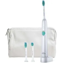 Philips Sonicare Електрическа четка за зъби + кутия Easy clean + подарък несесер HX6511/33 С НАРУШЕНА ОПАКОВКА