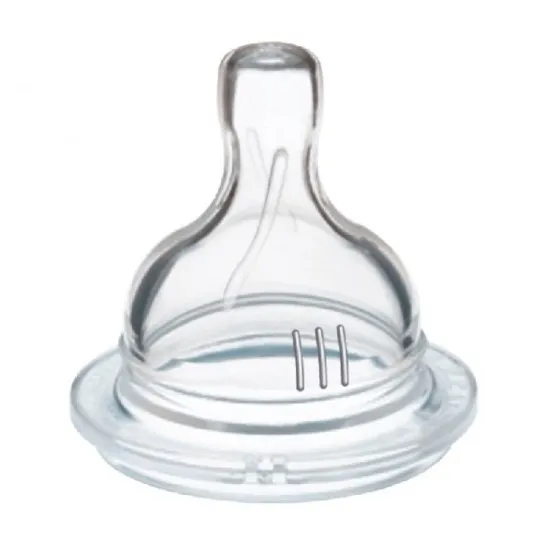 Биберон с три позиции с прорез 3+м. 2 бр. CLASSIC PHILIPS AVENT