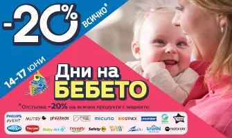 ДНИ НА БЕБЕТО в Averoom с -20% НАМАЛЕНИЕ / 14-17 юни 2024 г.