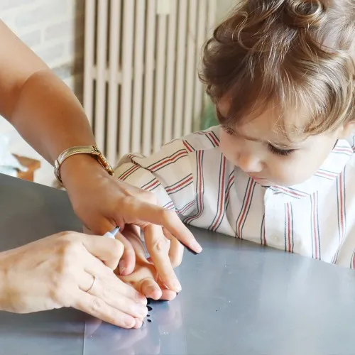 Прозрачна рамка Crystal за отпечатък с боички + снимка Baby Art С НАРУШЕНА ОПАКОВКА