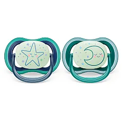 Залъгалки Ultra Air Night Philips AVENT  6-18 м звезда/луна 2 бр
