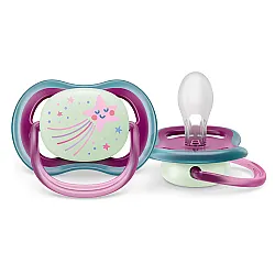 Залъгалки Ultra Air Night Philips AVENT 6-18м звезда/dreams момиче 2 бр