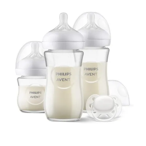 Стъклен комплект за новородено Natural Response 3.0 Philips AVENT 3 шишета+залъгалка