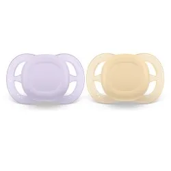 Залъгалки Ultra Start Philips AVENT 0-2м лила/оранж 2 бр