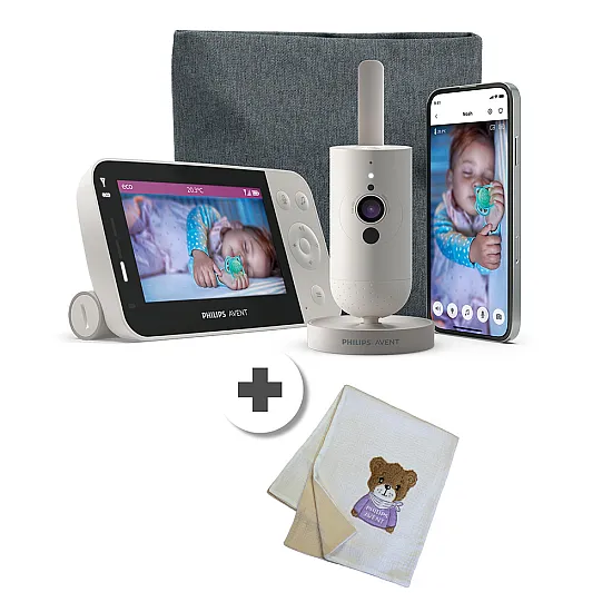 Дигитален видеофон Philips AVENT SCD953/26 с интернет връзка и несесер