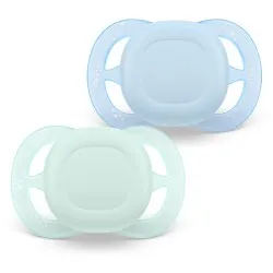 Залъгалки Ultra Start Philips AVENT 0-2м пастелни 2 бр момче