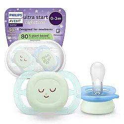Залъгалки Ultra Start Night Philips AVENT 0-2м sleep 2 бр момче