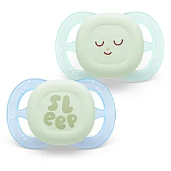 Залъгалки Ultra Start Night Philips AVENT 0-2м sleep 2 бр момче