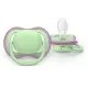 Philips AVENT Залъгалки Ultra Air пастелни 6-18м пастелно зелено/розово, за момиче 2 бр, със стерилизаторна кутия