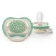 Philips AVENT Залъгалки Ultra Air пастелни 6-18 м. с декорация листа, неутрални 2 бр. със стерилизаторна кутия