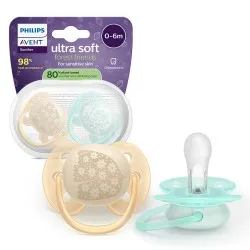 Залъгалки Ultra Soft Philips AVENT 0-6м птица/охлюв 2 бр