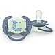 Philips AVENT Залъгалки Ultra Soft NightTIme 6-18м пастелни, момче 2 бр. със стерилизаторна кутия синьо, оранжево