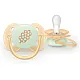 Philips AVENT Залъгалки Ultra Soft NightTIme 6-18м пастелни, момче 2 бр. със стерилизаторна кутия синьо, оранжево