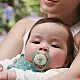 Philips AVENT Залъгалки Ultra Soft NightTIme 6-18м пастелни, момиче 2 бр. със стерилизаторна кутия лилаво, зелено