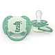 Philips AVENT Залъгалки Ultra Soft NightTIme 6-18м пастелни, момиче 2 бр. със стерилизаторна кутия лилаво, зелено