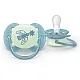 Philips AVENT Залъгалки Ultra Soft NightTIme 18м+ пастелни, момче 2 бр. със стерилизаторна кутия синьо, зелено