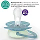 Philips AVENT Залъгалки Ultra Soft NightTIme 18м+ пастелни, момче 2 бр. със стерилизаторна кутия синьо, зелено