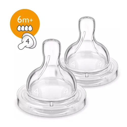 Биберони за хранене Classic+ Anti-colic Philips AVENT бърз поток 6 м+ 2 бр. С НАРУШЕНА ОПАКОВКА
